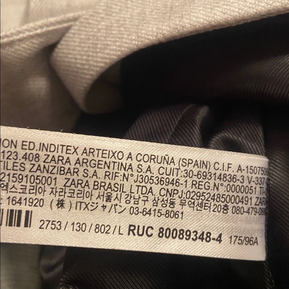 ZARA Grey blazer Large - Picture 6 of 9